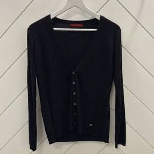 Carolina Herrera Black Cardigan Sweater